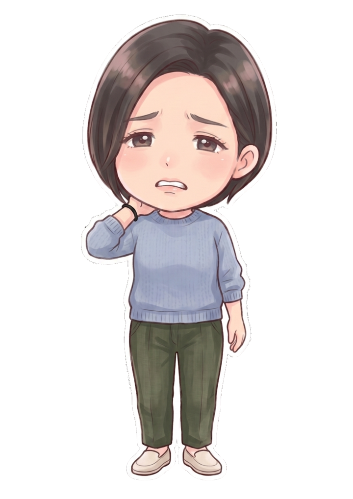 お悩み中の患者さんイラスト