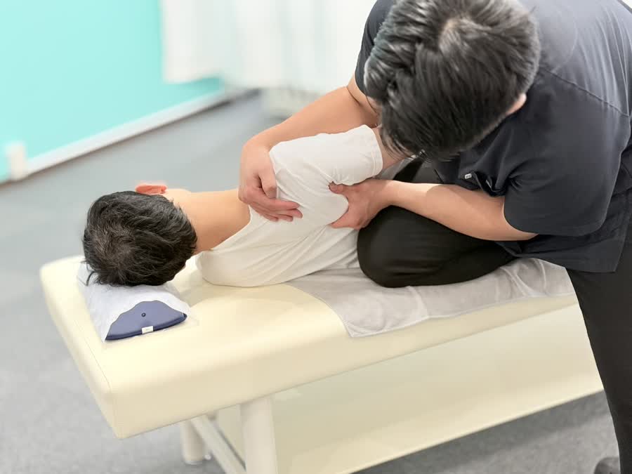 肩甲骨まわりへのアプローチ